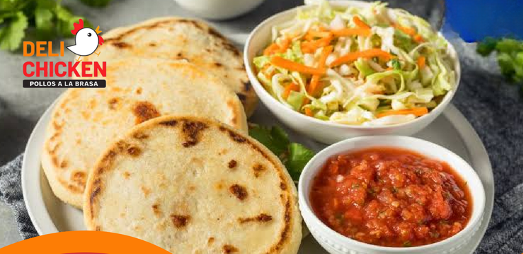 Pupusas del menú de Deli Chicken